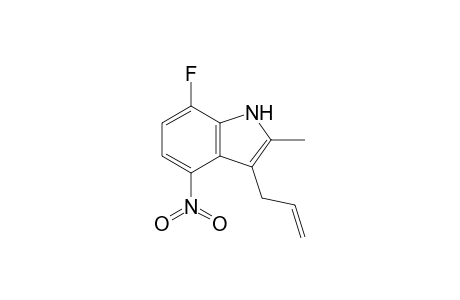 3-Allyl-7-fluoro-4-nitro-2-methylindole