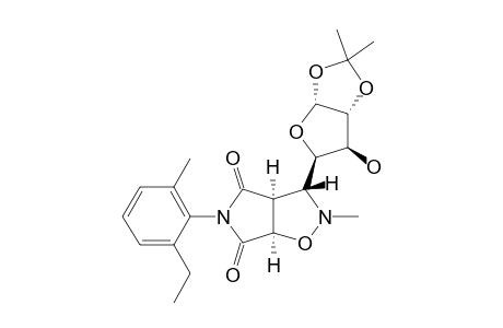 2-METHYL-3-(1,2-O-ISOPROPYLIDENE-ALPHA-D-XYLO-TETRAFURANOS-4-YL)-5-(2-ETHYL-6-METHYLPHENYL)-4,6-DIOXO-2,3,3A,4,6,6A-HEXAHYDROPYRROLO-[3,4-D]-ISOXAZOLE;COMPOUND