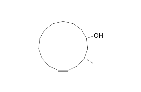(3R)-3-methyl-1-cyclopentadec-5-ynol
