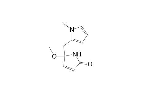 2H-Pyrrol-2-one, 1,5-dihydro-5-methoxy-5-[(1-methyl-1H-pyrrol-2-yl)methyl]-