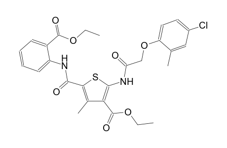 3-thiophenecarboxylic acid, 2-[[(4-chloro-2-methylphenoxy)acetyl]amino]-5-[[[2-(ethoxycarbonyl)phenyl]amino]carbonyl]-4-
