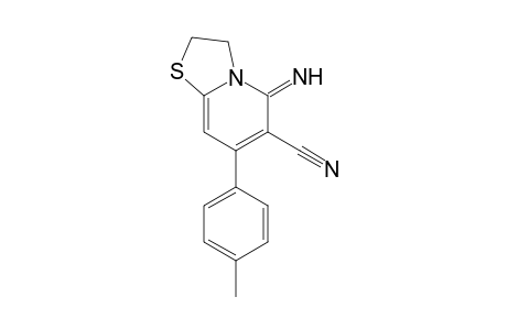 5-azanylidene-7-(4-methylphenyl)-2,3-dihydro-[1,3]thiazolo[3,2-a]pyridine-6-carbonitrile