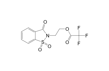 2-(2-Hydroxyethyl)-1,1-dioxo-1,2-benzothiazol-3-one, trifluoroacetate