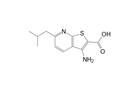 thieno[2,3-b]pyridine-2-carboxylic acid, 3-amino-6-(2-methylpropyl)-