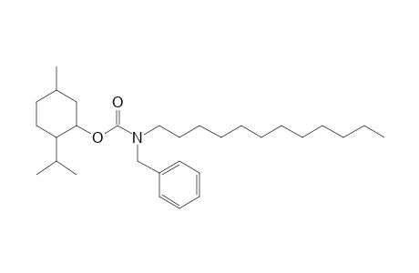 Carbonic acid, monoamide, N-benzyl-N-dodecyl-, menthyl ester