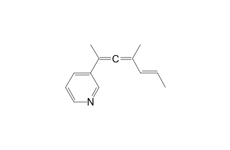 (E)-3-(4-methylhepta-2,3,5-trien-2-yl)pyridine