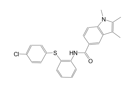 N-{2-[(4-chlorophenyl)sulfanyl]phenyl}-1,2,3-trimethyl-1H-indole-5-carboxamide