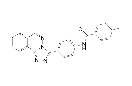 4-methyl-N-[4-(6-methyl[1,2,4]triazolo[3,4-a]phthalazin-3-yl)phenyl]benzamide