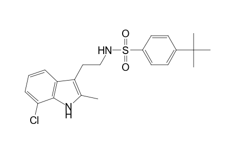 4-tert-Butyl-N-[2-(7-chloranyl-2-methyl-1H-indol-3-yl)ethyl]benzenesulfonamide