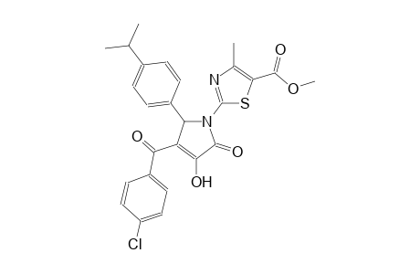 5-thiazolecarboxylic acid, 2-[3-(4-chlorobenzoyl)-2,5-dihydro-4-hydroxy-2-[4-(1-methylethyl)phenyl]-5-oxo-1H-pyrrol-1-yl]-4-methyl-, methyl ester
