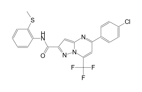5-(4-chlorophenyl)-N-[2-(methylsulfanyl)phenyl]-7-(trifluoromethyl)pyrazolo[1,5-a]pyrimidine-2-carboxamide
