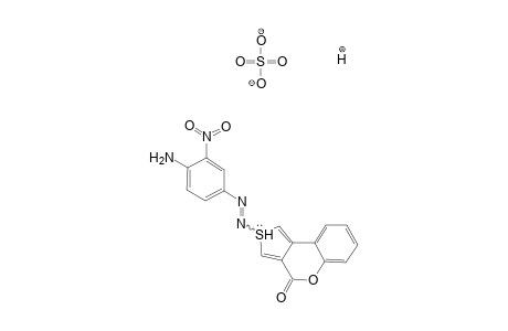 (4H)-2-(p-Amino-5-nitrophenylazo)thieno[3,4-c]chromen-4-one hydrogen sulfate