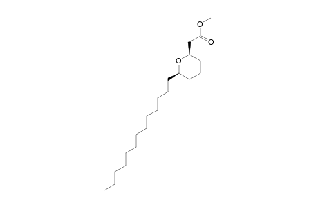 Methyl 2-(6-tridecyltetrahydro-2H-pyran-2-yl)acetate