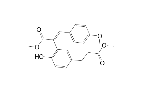 (E)-2-[2-hydroxy-5-(3-keto-3-methoxy-propyl)phenyl]-3-(4-methoxyphenyl)acrylic acid methyl ester