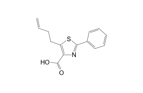 5-(but-3'-enyl)-2-phenylthiazole-4-carboxylic acid