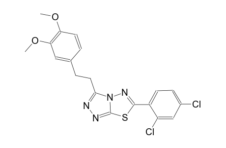 [1,2,4]triazolo[3,4-b][1,3,4]thiadiazole, 6-(2,4-dichlorophenyl)-3-[2-(3,4-dimethoxyphenyl)ethyl]-
