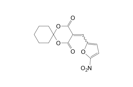 (5-nitrofurfurylidene)malonic acid, cyclic cyclohexylidene ester