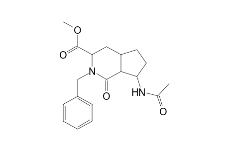 Methyl 7-(acetylamino)-2-benzyl-1-oxo-octahydro-1H-cyclopenta[c]pyridine-3-carboxylate