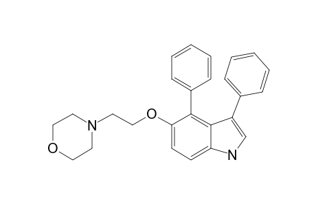 4-(2-((3,4-Diphenyl-1H-indol-5-yl)oxy)ethyl)morpholine