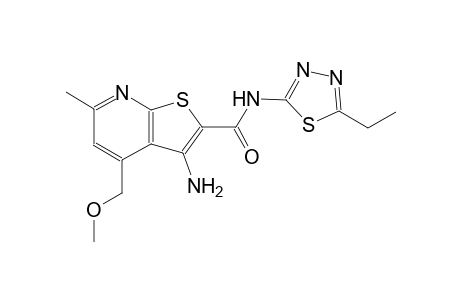 Thieno[2,3-b]pyridine-2-carboxamide, 3-amino-N-(5-ethyl-1,3,4-thiadiazol-2-yl)-4-methoxymethyl-6-methyl-