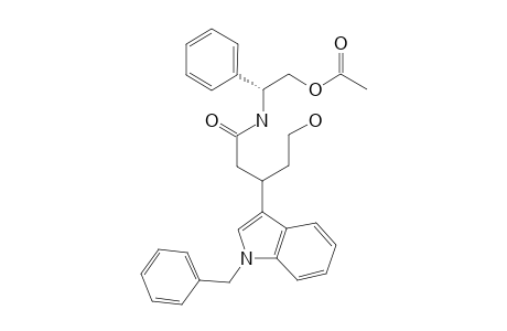 N-(R)-(2'-Acetoxy-1'-phenylethyl)-4-(1''-benzyl-2''-indolyl)-5-hydroxypentanamide