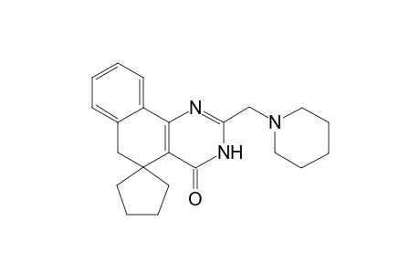 Benzo[h]quinazolin-4(3H)-one, 5,6-dihydro-2-(1-piperidylmethyl)-spiro-5-cyclopentane-