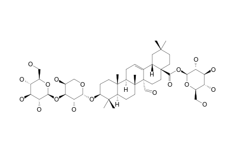 3-BETA-[(O-BETA-D-GLUCOPYRANOSYL-(1->3)-ALPHA-L-ARABINOPYRANOSYL)-OXY]-27-OXO-OLEAN-12-EN-28-OIC-ACID-BETA-D-GLUCOPYRANOSIDE