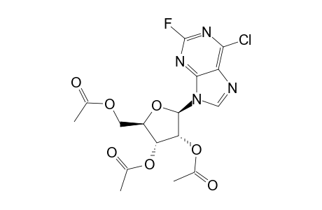 9H-Purine, 6-chloro-2-fluoro-9-(2,3,5-tri-O-acetyl-.beta.-D-ribofuranosyl)-