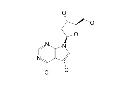 4,5-DICHLORO-7-[2-DEOXY-BETA-D-ERYTHRO-PENTOFURANOSYL]-7H-PYRROLO-[2,3-D]-PYRIMIDINE