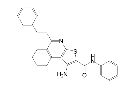 1-amino-N-phenyl-5-(2-phenylethyl)-6,7,8,9-tetrahydrothieno[2,3-c]isoquinoline-2-carboxamide