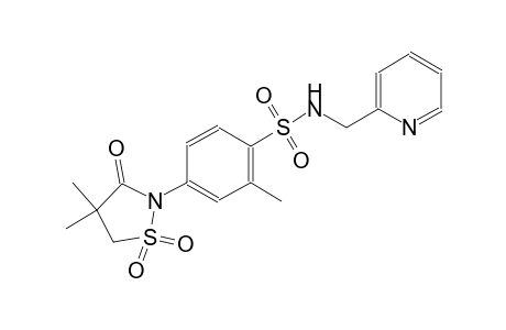 benzenesulfonamide, 4-(4,4-dimethyl-1,1-dioxido-3-oxo-2-isothiazolidinyl)-2-methyl-N-(2-pyridinylmethyl)-