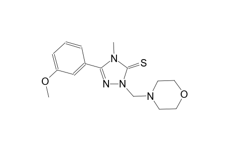 5-(3-methoxyphenyl)-4-methyl-2-(4-morpholinylmethyl)-2,4-dihydro-3H-1,2,4-triazole-3-thione