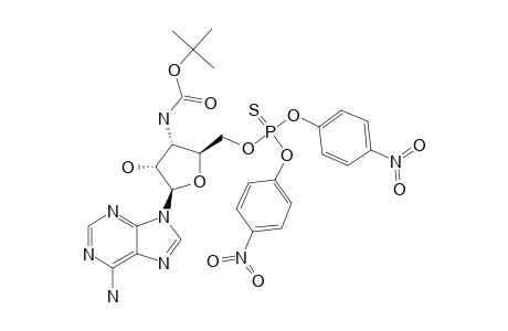 3'-(N-BOC-AMINO)-3'-DESOXYADENOSIN-5'-THIONOPHOSPHATE-BIS-(PARA-NITROPHENYLESTER)