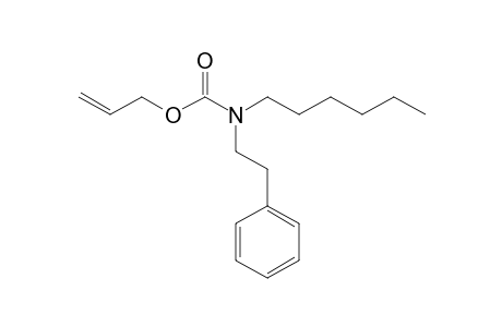 Carbonic acid, monoamide, N-(2-phenylethyl)-N-hexyl-, allyl ester