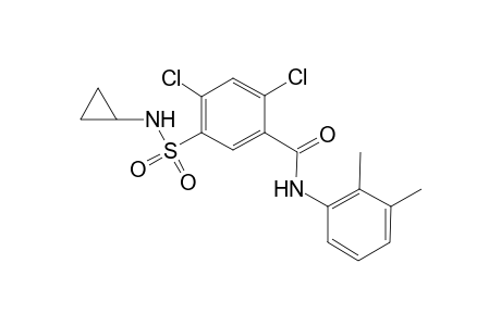 2,4-bis(chloranyl)-5-(cyclopropylsulfamoyl)-N-(2,3-dimethylphenyl)benzamide