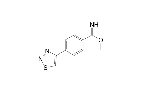 Methyl 4-(1,2,3-thiadiazol-4-yl)benzenecarboximidoate
