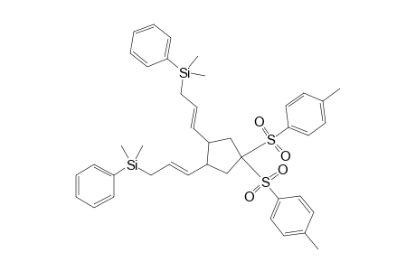 trans-(E),(E) 1,1-Bis(p-Methylphenylsulfonyl)-3,4-bis[3-(phenyldimethylsilyl)propenyl]cyclopentane