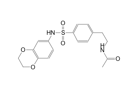 acetamide, N-[2-[4-[[(2,3-dihydro-1,4-benzodioxin-6-yl)amino]sulfonyl]phenyl]ethyl]-