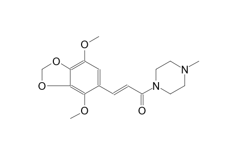 piperazine, 1-[(2E)-3-(4,7-dimethoxy-1,3-benzodioxol-5-yl)-1-oxo-2-propenyl]-4-methyl-