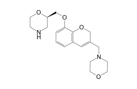 (R)-(+)-2-[[[3-Morpholinomethyl)-2H-chromen-8-yl]oxy]methyl]morpholine methanesulfonate