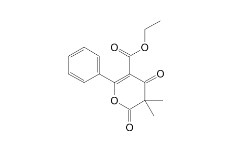 3,4-DIHYDRO-3,3-DIMETHYL-2,4-DIOXO-6-PHENYL-2H-PYRAN-5-CARBOXYLIC-ACID,ETHYLESTER