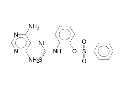 Toluene-4-sulfonic acid 2-[3-(4,6-diamino-pyrimidin-5-yl)-thioureido]-phenyl ester