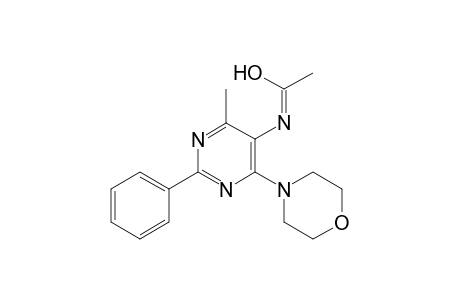 N-[4-Methyl-6-(morpholin-4-yl)-2-phenylpyrimidin-5-yl]acetimidic Acid
