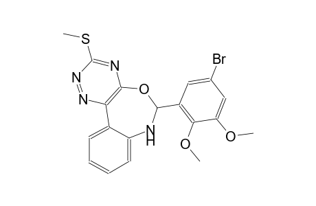 6-(5-bromo-2,3-dimethoxyphenyl)-3-(methylsulfanyl)-6,7-dihydro[1,2,4]triazino[5,6-d][3,1]benzoxazepine