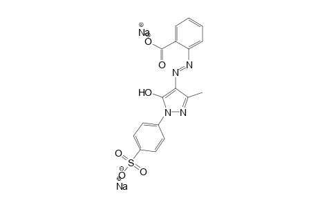 Benzoic acid, 2-[[4,5-dihydro-3-methyl-5-oxo-1-(4-sulfophenyl)-1H-pyrazol-4-yl]azo]-, disodium salt