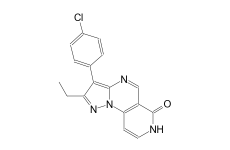 pyrazolo[1,5-a]pyrido[3,4-e]pyrimidin-6(7H)-one, 3-(4-chlorophenyl)-2-ethyl-