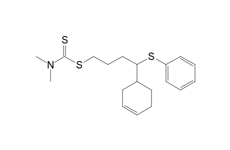 4-Cyclohexenyl-4-(phenylsulfanyl)butyl N,N-dimethyldithiocarbamate