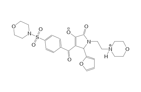 5-(furan-2-yl)-1-(2-(morpholino-4-ium)ethyl)-4-(4-(morpholinosulfonyl)benzoyl)-2-oxo-2,5-dihydro-1H-pyrrol-3-olate