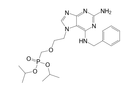 Diisopropyl{2-[2-amino-6-(benzylamino)-7H-purine-7-yl]ethoxy}methylphosphonate