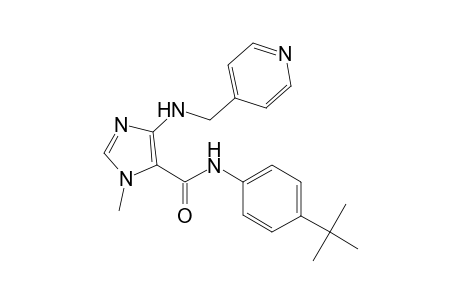 3H-Imidazole-4-carboxylic acid, 3-methyl-5-[(pyridin-4-ylmethyl)amino]-, (4-tert-butylphenyl)amide